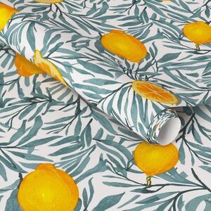 Threshold - Lemon Botanical Wallpaper - Threshold Lemon